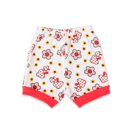 SHORT TAPA FRALDA BEBÊ SUEDINE ESTAMPADO 100% ALGODÃO