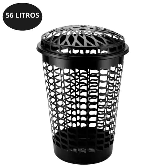 Cesto De Roupa 56L Caixa Organizadora P/ Roupas Brinquedos Cozinha Quarto Lavanderia Promoções