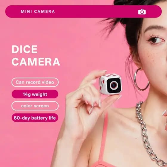 Mini Câmera Digital , De Polegar De Alta Definição CCD Do Campus Estudante Pequena De Dados