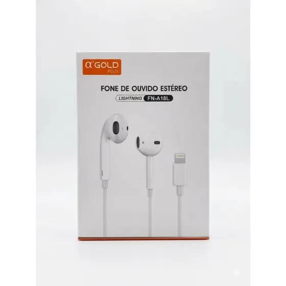 FONE DE OUVIDO COM FIO A'GOLD TIPO-C E IPHONE