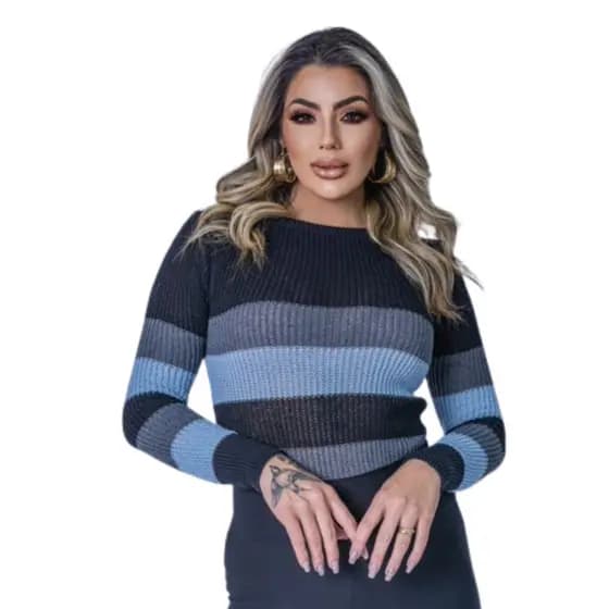 Sueter Feminino/ Blusa Feminina Moda Inverno Tendencia - Promoção de Inverno