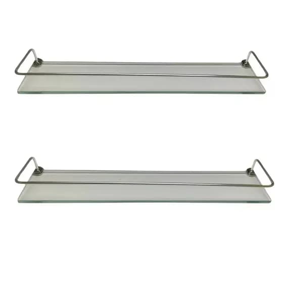 Kit - 2 Porta Shampoo - Vidro - 50x10cm 8mm