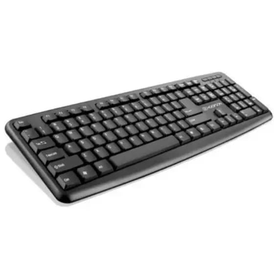 Teclado office, preto, USB, Digitação silenciosa, ABNT 2, Hoopson TPC-058 - Anti respingo Teclas macias