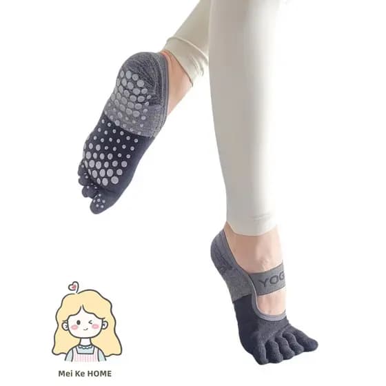Meia Feminina Profissional Antiderrapante Para Yoga/Esportes/Pilates