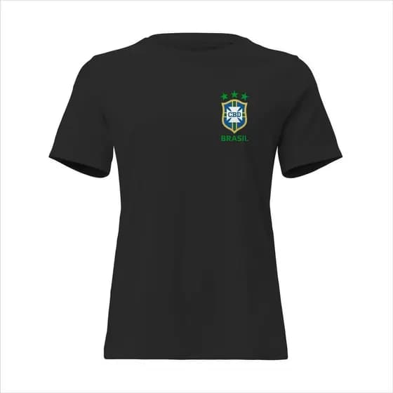 Camisa Feminina Baby Look Seleção Brasileira 1976