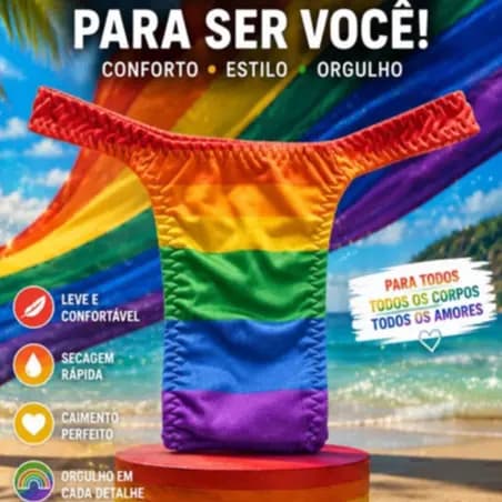 Calcinha Para Aquentar Segura Neca, cueca Trans Modelo Fio Dental Tucking Drag Queen gay Lgbt