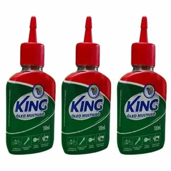 ÓLEO DE MÁQUINA MULTIUSO KING 100ml ORIGINAL LUBRIFICANTE