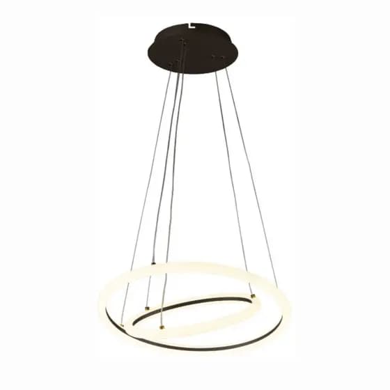 Pendente Space Orbital Double Preto 39W 3000K LLUMM