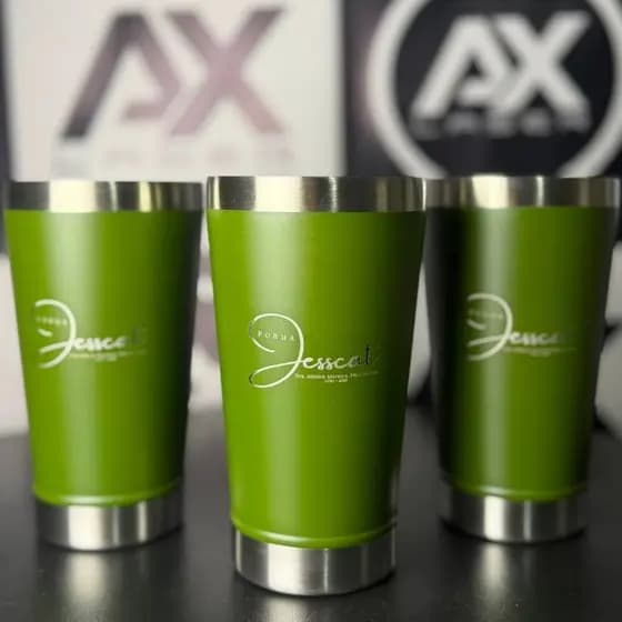 Kit 15 Copos Térmicos 473ml Personalizados a Laser