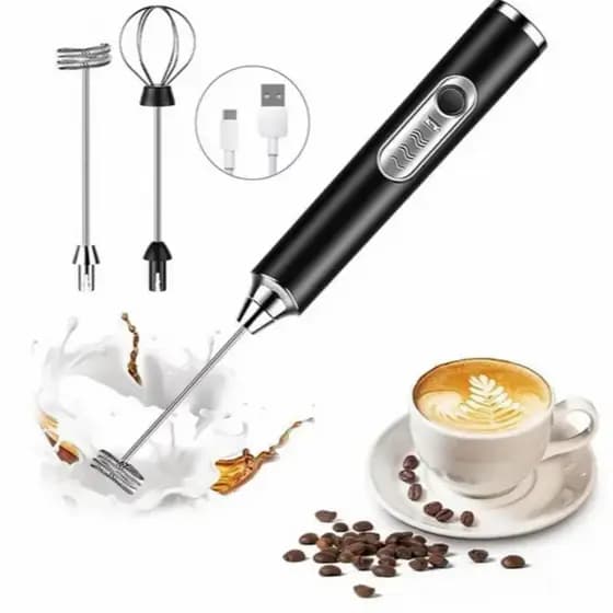 Batedor Misturador Mixer Elétrico MG 11 para Bebidas Leite Café Clara de Ovo 2 em 1