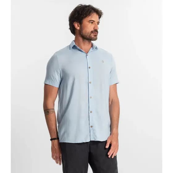 Camisa Masculina Diametro Azul