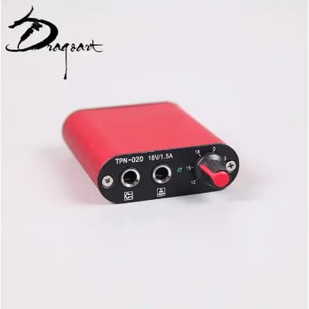 Mini Fonte Redondo Black Para Máquinas De Tatuagem Power Tattoo 4.7 TPN 020 cod 99
