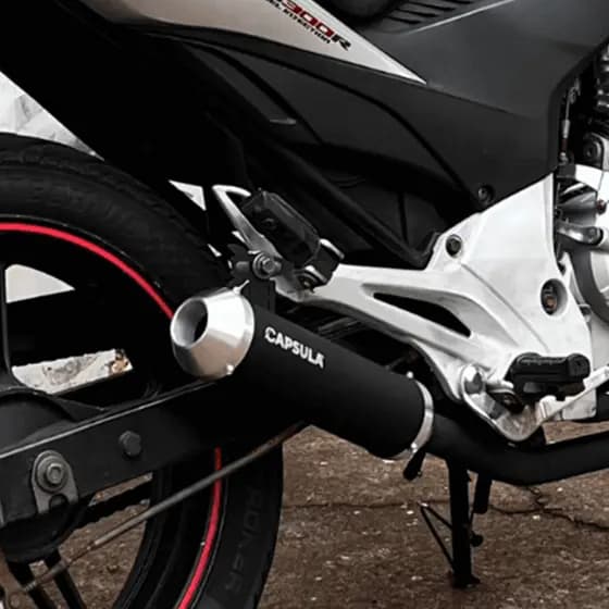 Ponteira Cb 300r 2009 a 2016 Esportiva Escapamento Honda Capsula