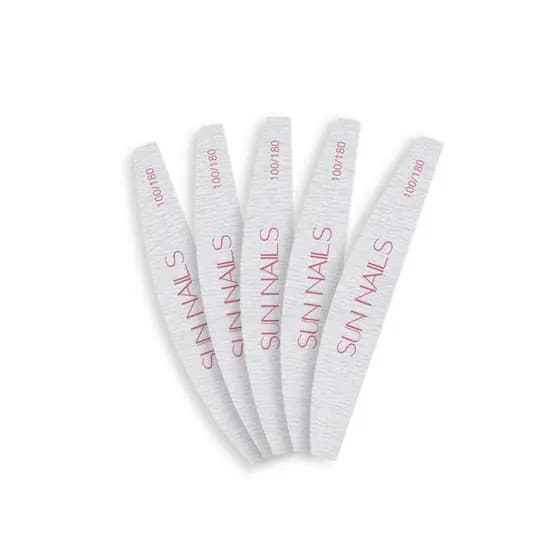 Kit 5 Lixas Boomerang 100/180 Sun Nails