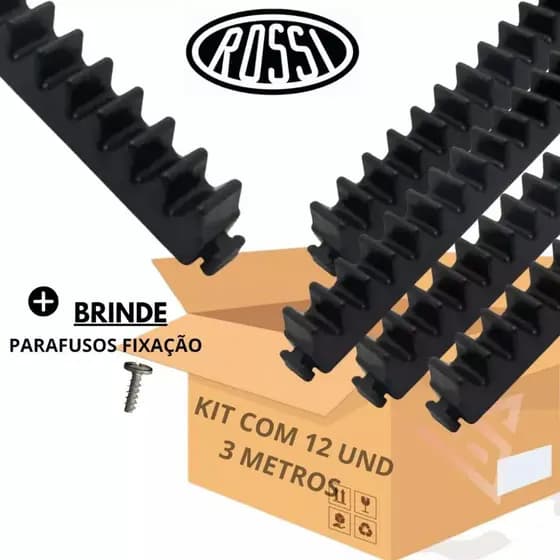 Kit Gomos + parafusos Cremalheira para Portão Eletronico Deslizante ROSSI