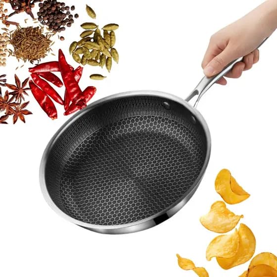 Frigideira Colmeia Antiaderente Alumínio 24cm Premium Indução Ovos Carnes