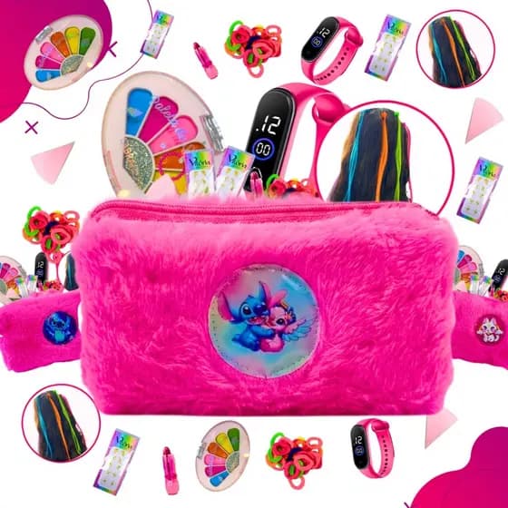 Kit De Maquiagem Infantil Com Bolsinha Make Completa