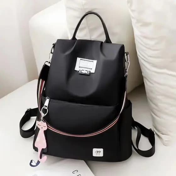 Mochila feminina fashion e funcional com alça de ombro
