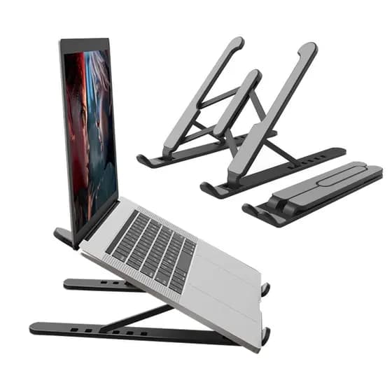 Suporte Para Notebook Retrátil Apoio Ergonômico Resistente Com Ajuste de Altura