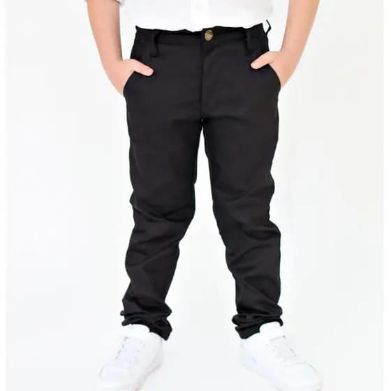 Calça social Infantil menino em brim com elastano varias corres 2ao 16 anos ideal para igreja e eventos
