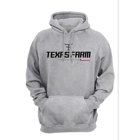 Moletom Blusa Masculina E Feminina Texas Farme Coutry Canguru com Bolso