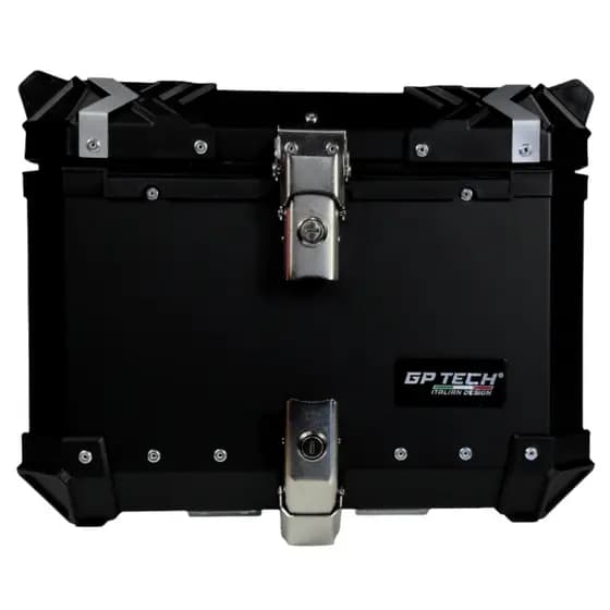 BAU GP TECH TRASEIRO UNIVERSAL ALUMINIO PRETO 45 LITROS TODAS AS MOTOS