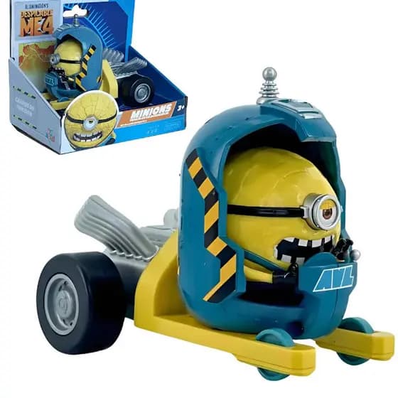 Minions Carrinho de Fricção Meu Malvado Favorito 4 - Mega Capsule Minions Jerry