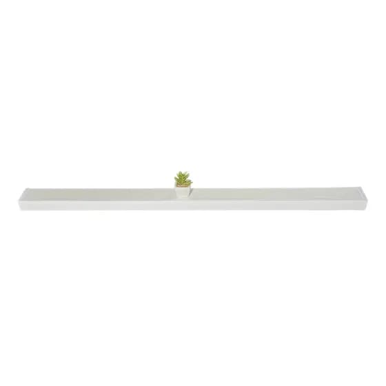Prateleira De Porcelanato Mod Branco Polido C/Kit de Fixação