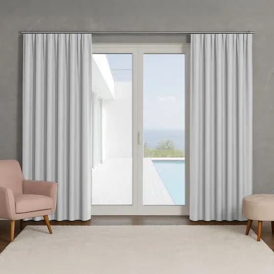 Cortina Blackout 3 x 2,7 Metros Modelo para Trilho Suíço Ideal para Quarto Sala Escritório Veda Luz