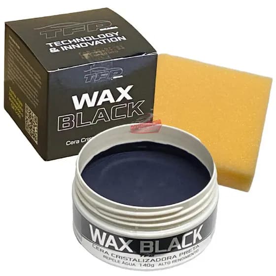 Cera Espelhamento De Carnaúba Automotiva Carro Preto Prata e Cinza Wax Black TFP
