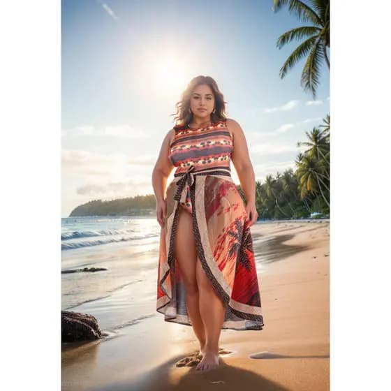 Pareô Avulsa Canga Saia e Praia Moda Praia Saída