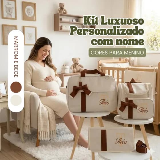Kit Bolsa Maternidade luxo Personalizado