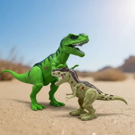 Kit 2 Dinossauros Infantil Articulado Luz Som Rugido Brinquedo Jurassic Realista Movimento Criança