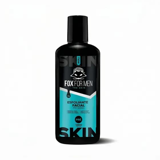 Esfoliante Facial Pré-Barba Fox For Men 120g | Limpeza Profunda p/ Barbear