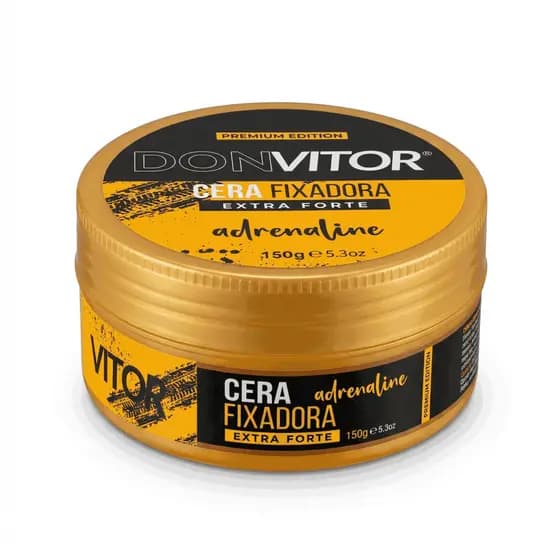 Cera Modelador Caramelo Don Vitor Premium 160g | Fixação Forte, Define Cachos e Controla o Frizz