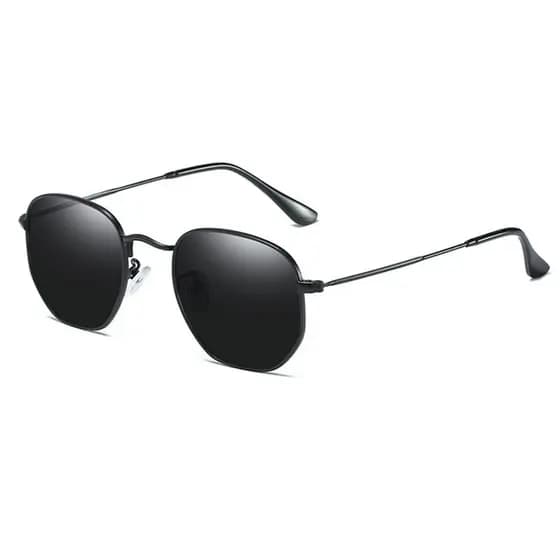 OFFER óculos de sol hexagonal unissexxx lente com proteção uv400 HIGH QUALITY