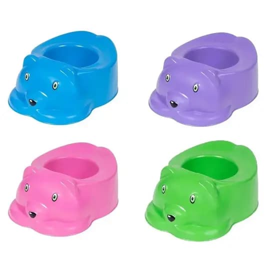 Penico Infantil Troninho Educativo Urso Rosa Azul Verde Lilás Menina Menino - Styll