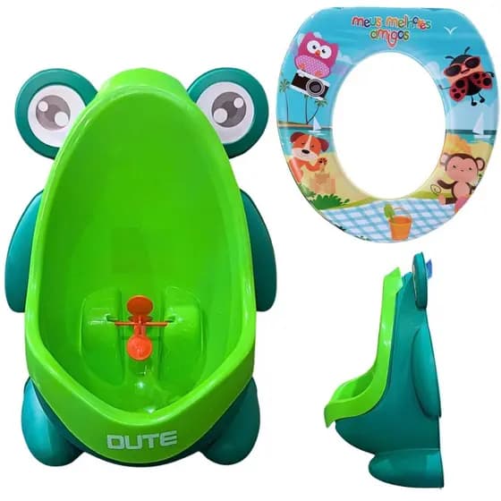 Kit Sapinho Mictório + Assento Meus Melhores Amigos - Desfralde Para Crianças - Menino