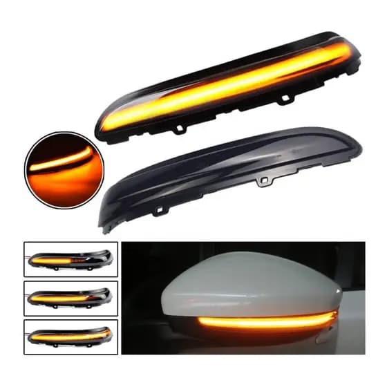 Kit 2 Peças Luz de Seta Dinâmica LED para Retrovisor – Peugeot 208 / 2008 / Citroën C3