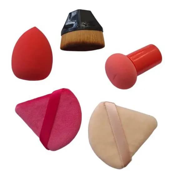 kit 5 pç esponja de maquiagem