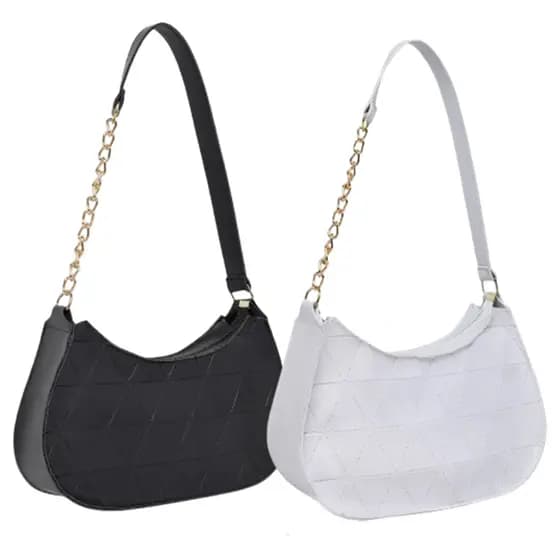 Kit 2 Bolsas Baguete Feminina Minimalista Tiracolo De Ombro Transversal Lançamento