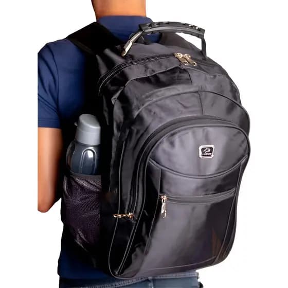 Mochila Cabo De Aço Reforçada Faculdade Trabalho Escola