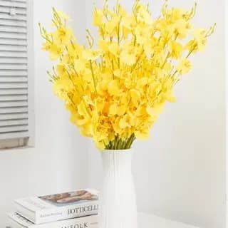 kit/com 10 pcs orquídea dançante orquídea artificial elegante planta para decoração