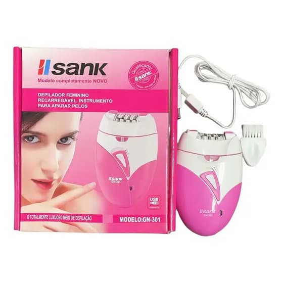 Depilador Feminino Recarregável Máquina Depilação Elétrico GN-301