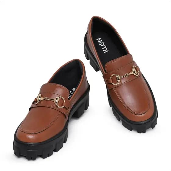 Sapato Feminino Mocassim cor Cappuccino Havana Confortável Casual Dia a Dia Lançamento Klon