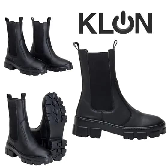 Bota Coturno Feminino Estilo-Botina Confortavel Antiderrapante Casual Tratorada Moda Outono Inverno - KLON