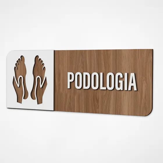 Placa Sinalização Indicativa Podologia