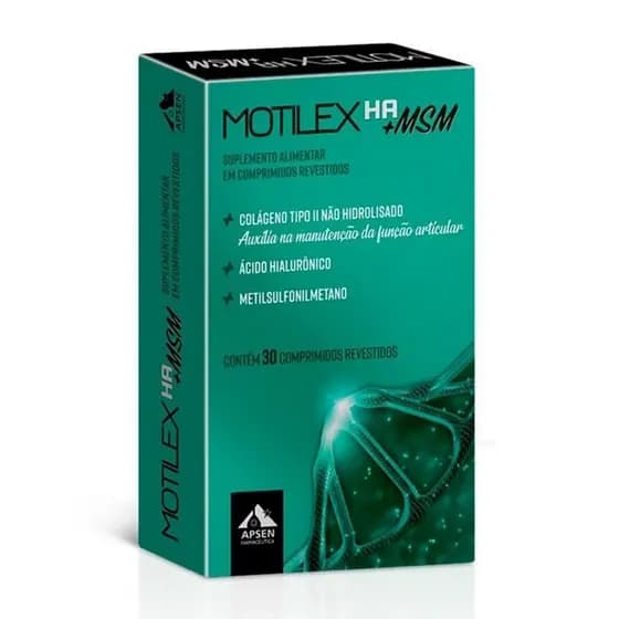 Suplemento Alimentar Motilex HA+MSM 30 Comprimidos