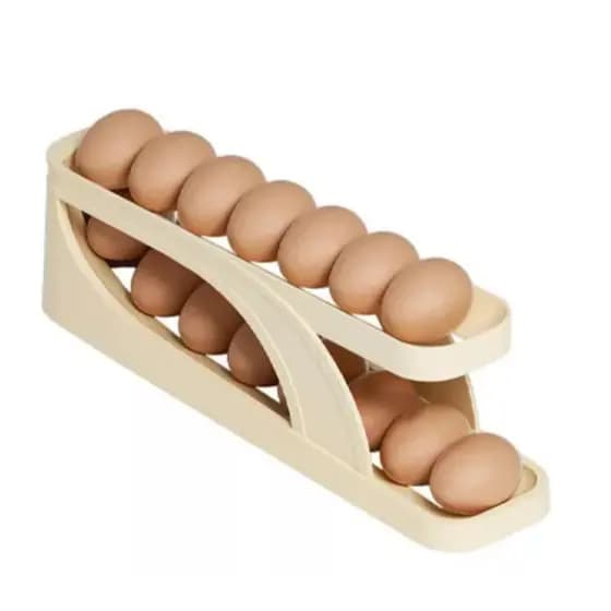 Porta Ovos Geladeira Cor Creme De 2 Andares