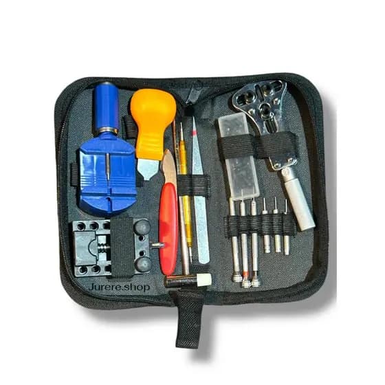 Kit Completo Relojoeiro Profissional 147 Peças para Manutenção de Relógios
